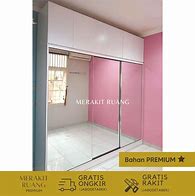 Lemari 3 Pintu Sliding Aluminium